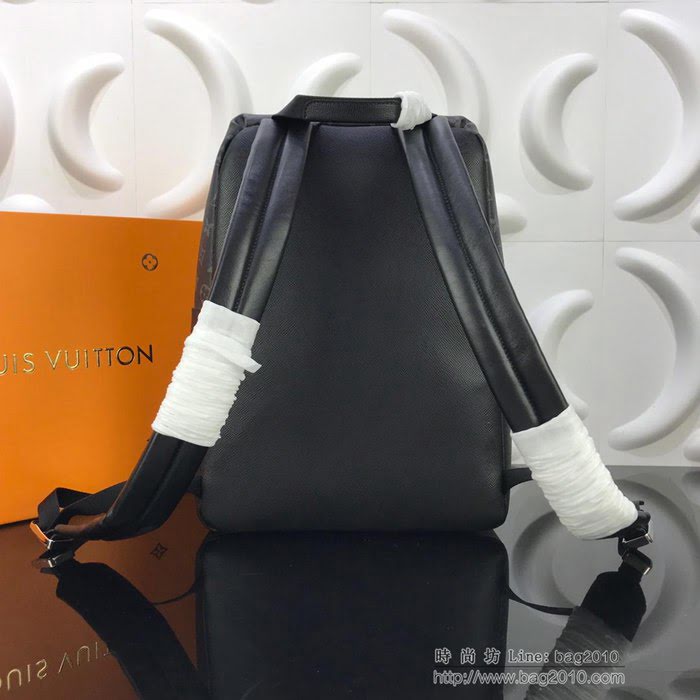 路易威登LV背包 頂級原單 M30227 Monogram 帆布 Taga皮革 Discovery 小號雙肩包 經典校園潮流設計  ydh2631